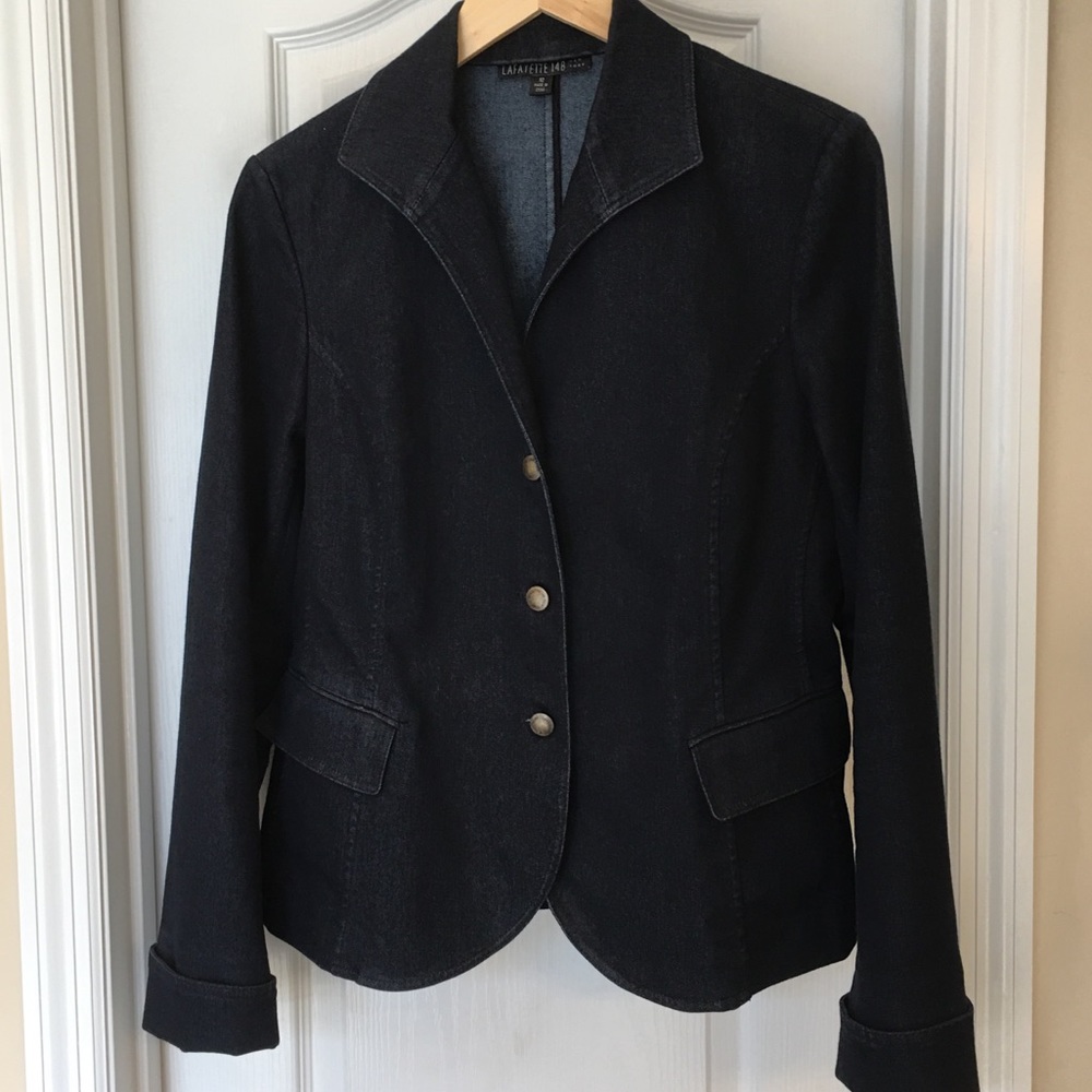 Lafayette 148 New York Denim Blazer